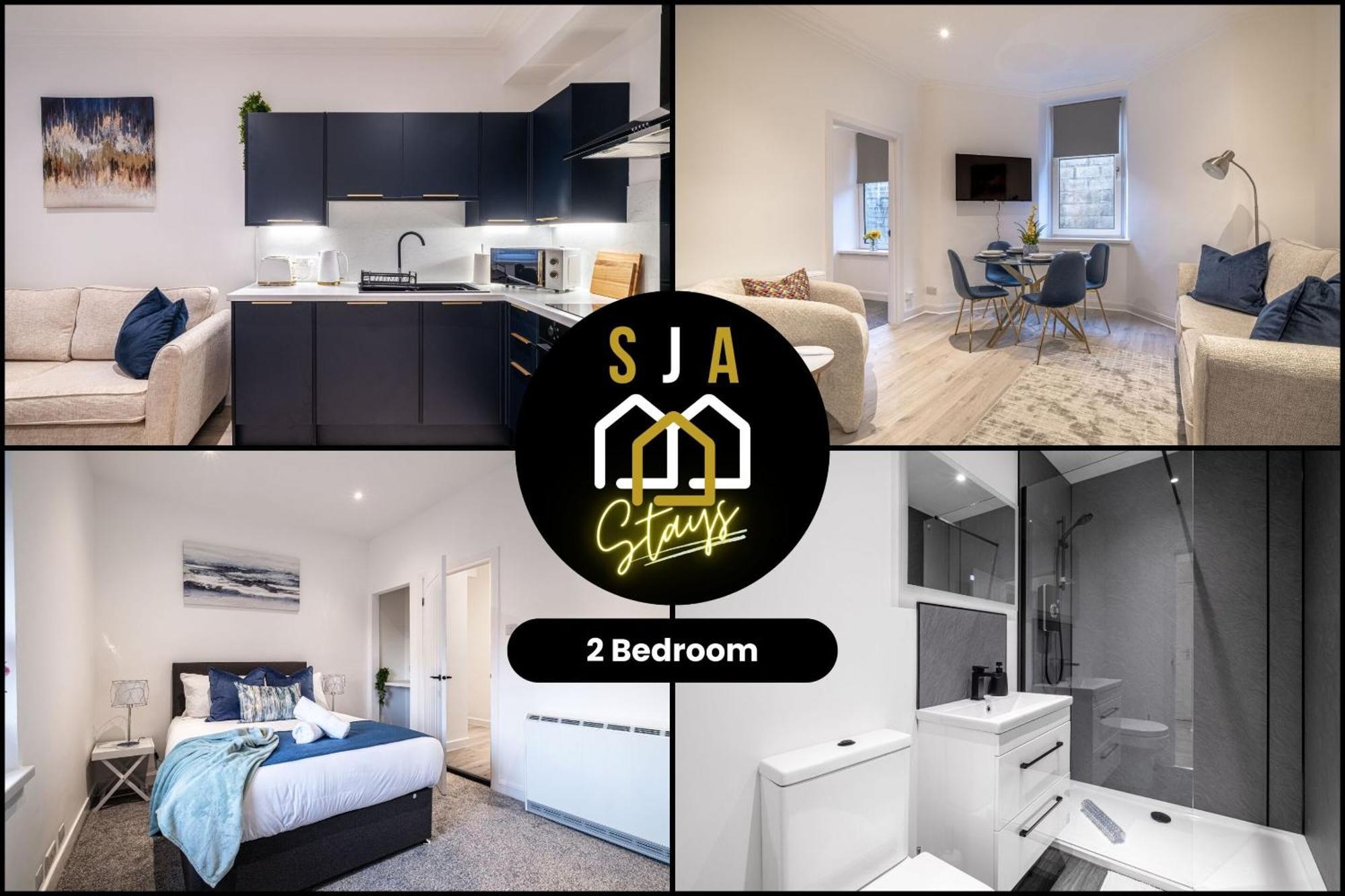 Holburn Hideaway - Sja Stays - Modern 2 Bed Apartment Aberdeen Zewnętrze zdjęcie